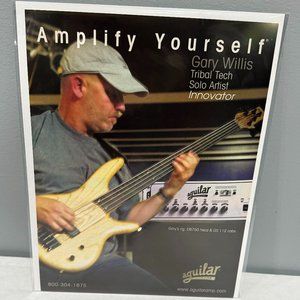 Gary Willis of Tribal Tech - AGUILAR AMPS - 2003 Print Advertisement